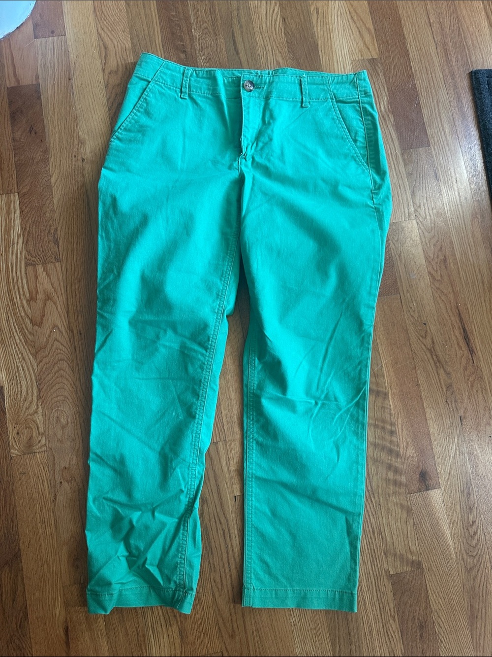 Women’s Loft Lime Green Stretch Cotton Chino Pants
